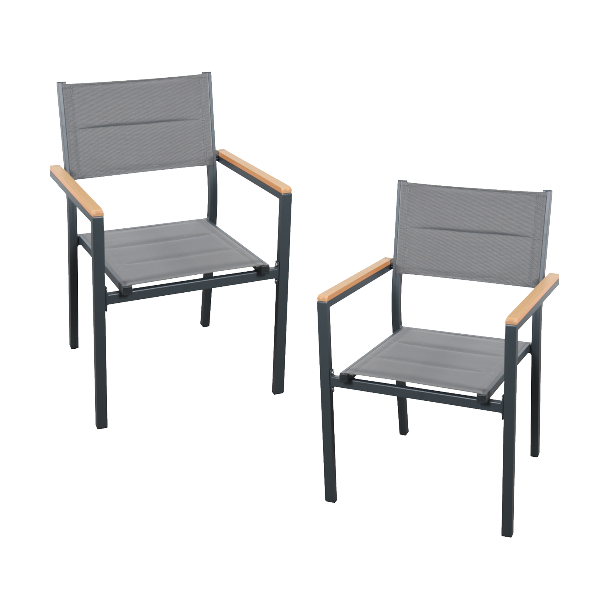 Foto 2 pulgar | Sillas de Comedor Ilios Innova para Exterior Apilables y Acolchadas 2 piezas