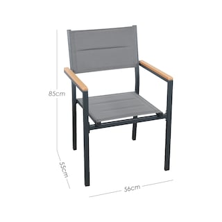 Foto 2 | Sillas de Comedor Ilios Innova para Exterior Apilables y Acolchadas 2 piezas