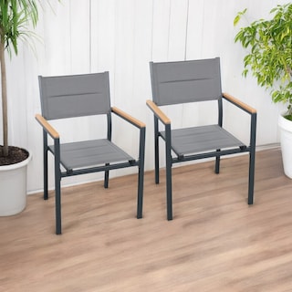 Foto 4 | Sillas de Comedor Ilios Innova para Exterior Apilables y Acolchadas 2 piezas