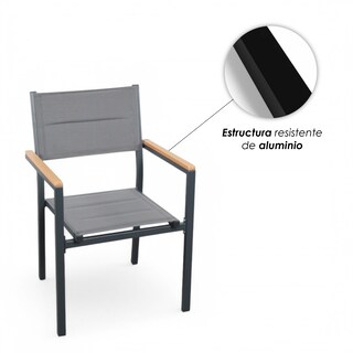 Foto 6 | Sillas de Comedor Ilios Innova para Exterior Apilables y Acolchadas 2 piezas