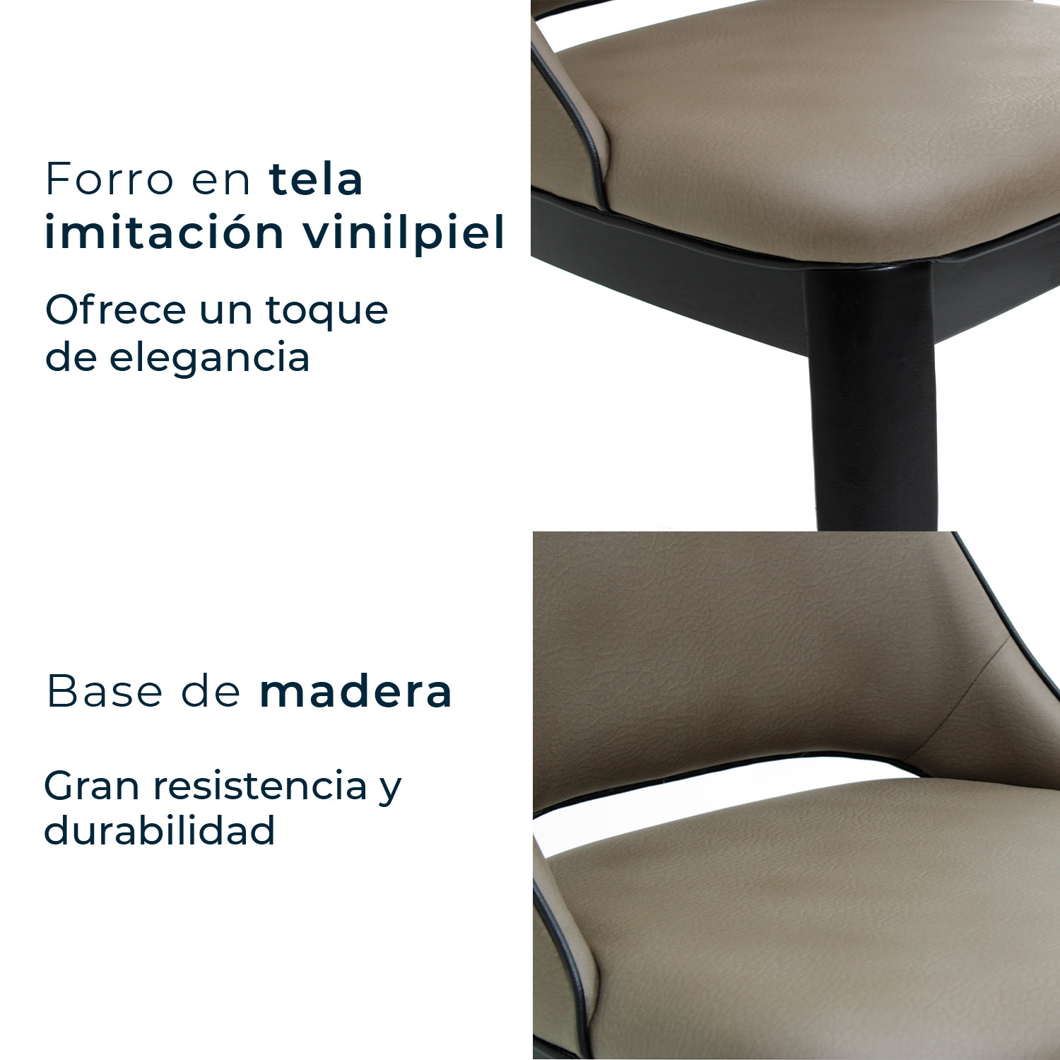 Foto 6 | Set De 2 Sillas De Hogar Branco 2314 Greige