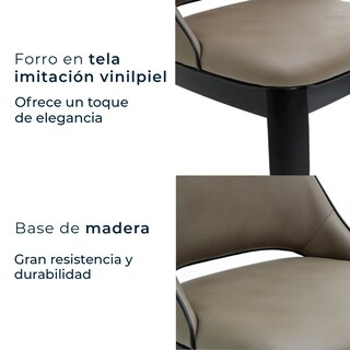 Foto 6 | Set De 2 Sillas De Hogar Branco 2314 Greige