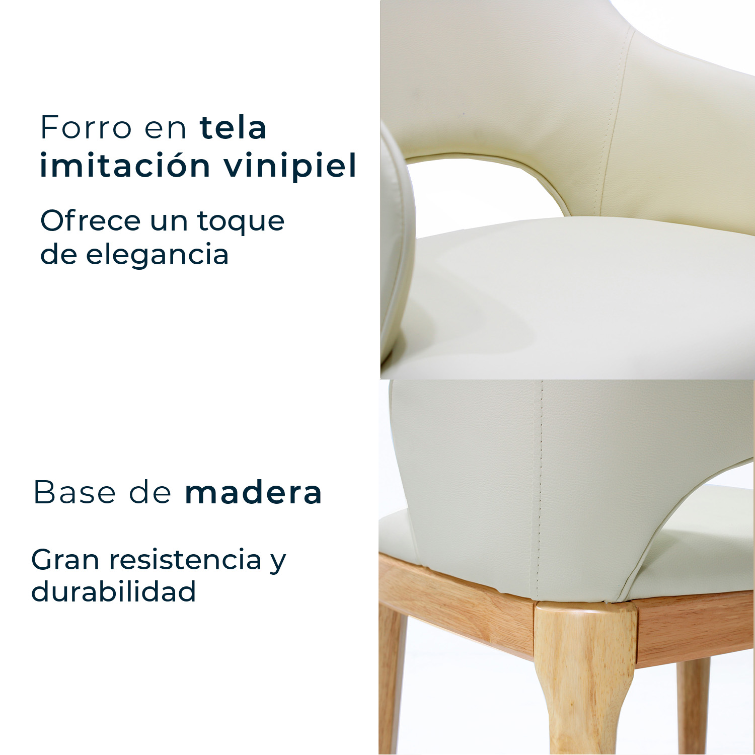 Foto 6 | Set De 2 Sillas De Hogar Viseo Beige