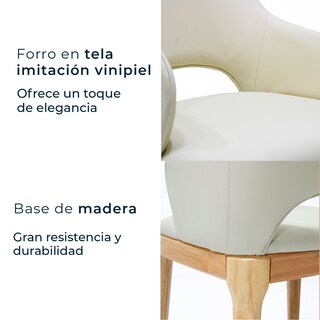Foto 6 | Set De 2 Sillas De Hogar Viseo Beige