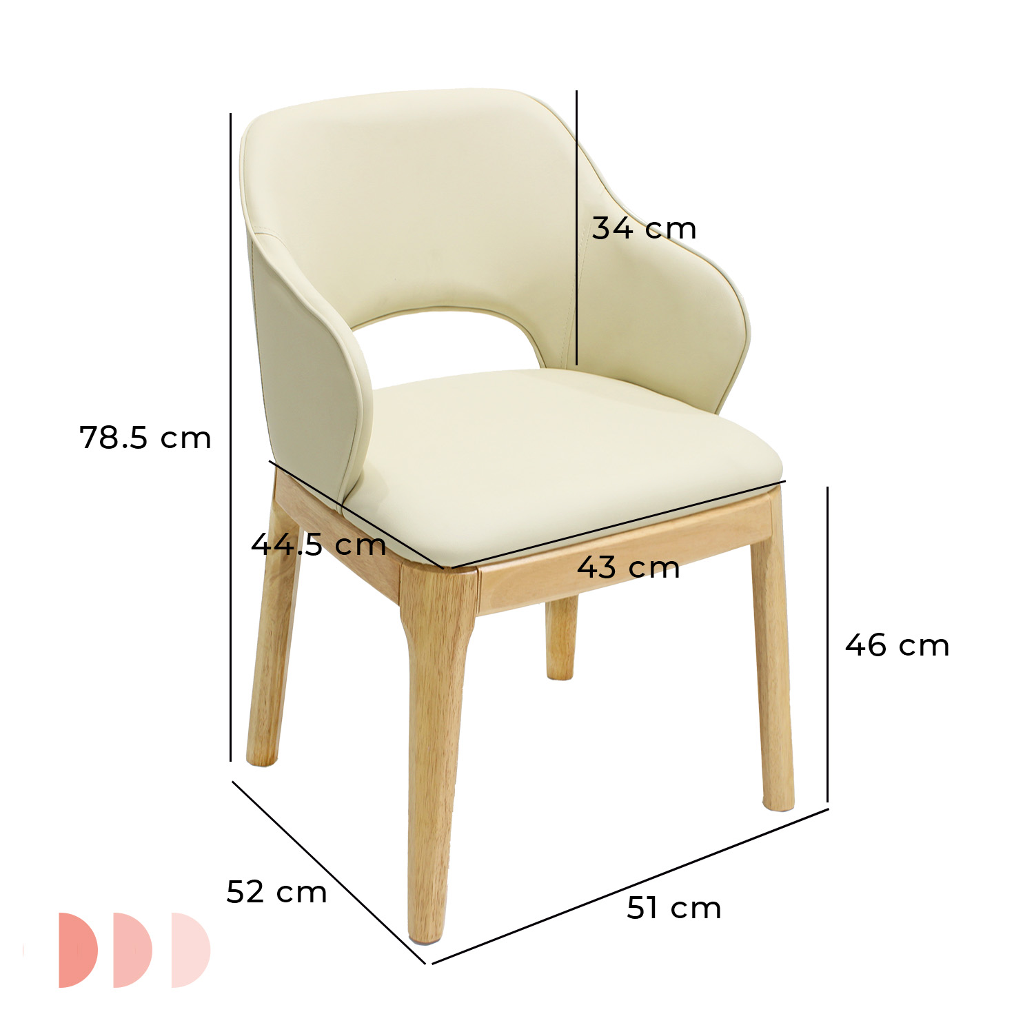 Foto 7 | Set De 2 Sillas De Hogar Viseo Beige