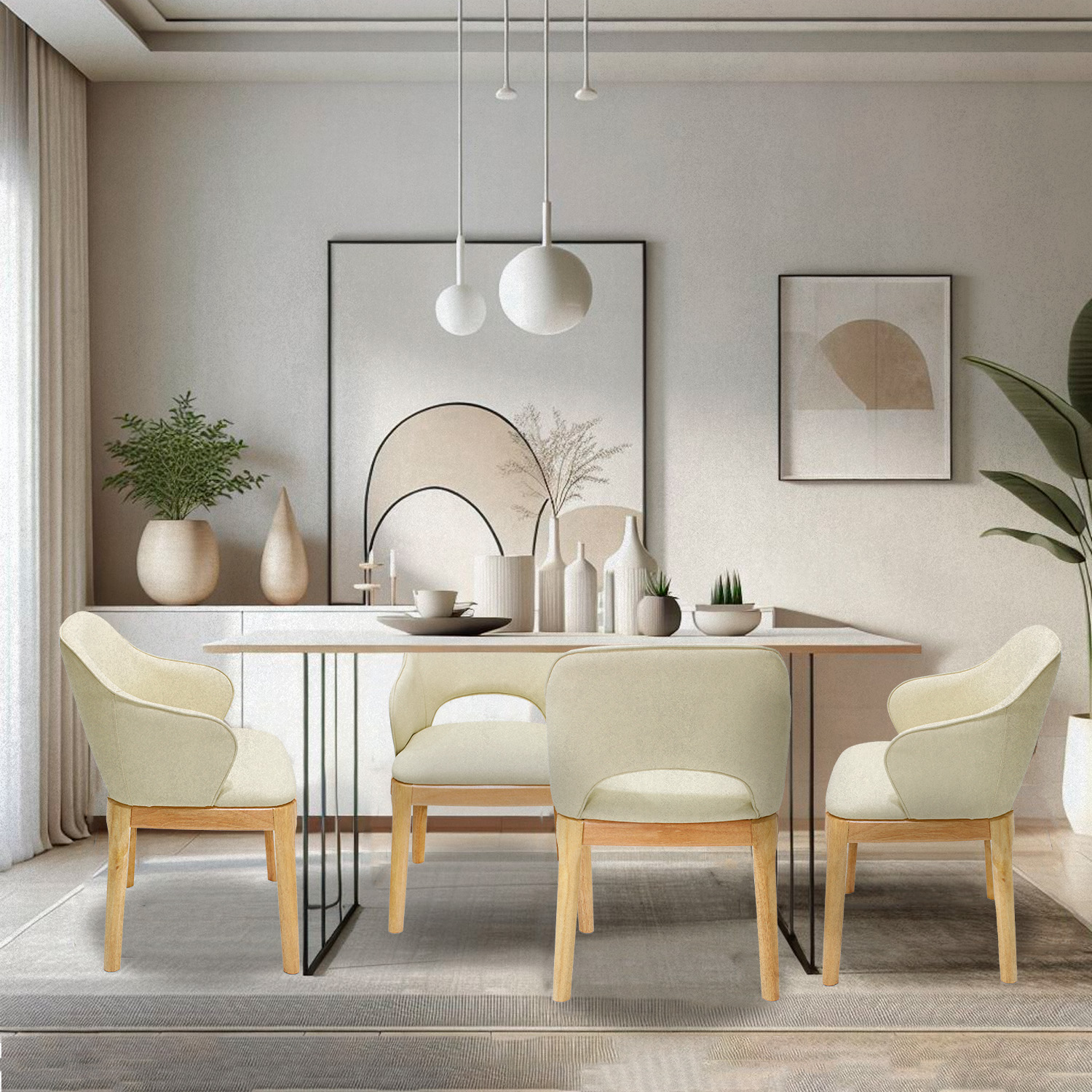 Foto 8 | Set De 2 Sillas De Hogar Viseo Beige