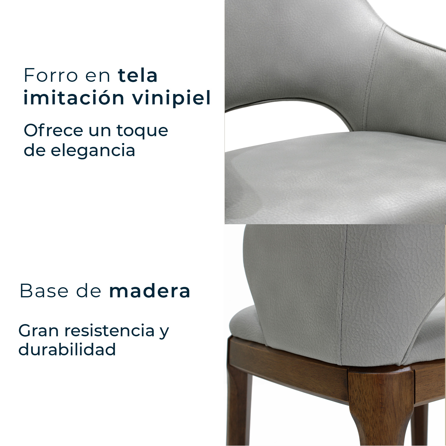 Foto 6 | Silla Mundo In Gris de 2 Piezas