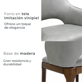 Foto 6 | Silla Mundo In Gris de 2 Piezas