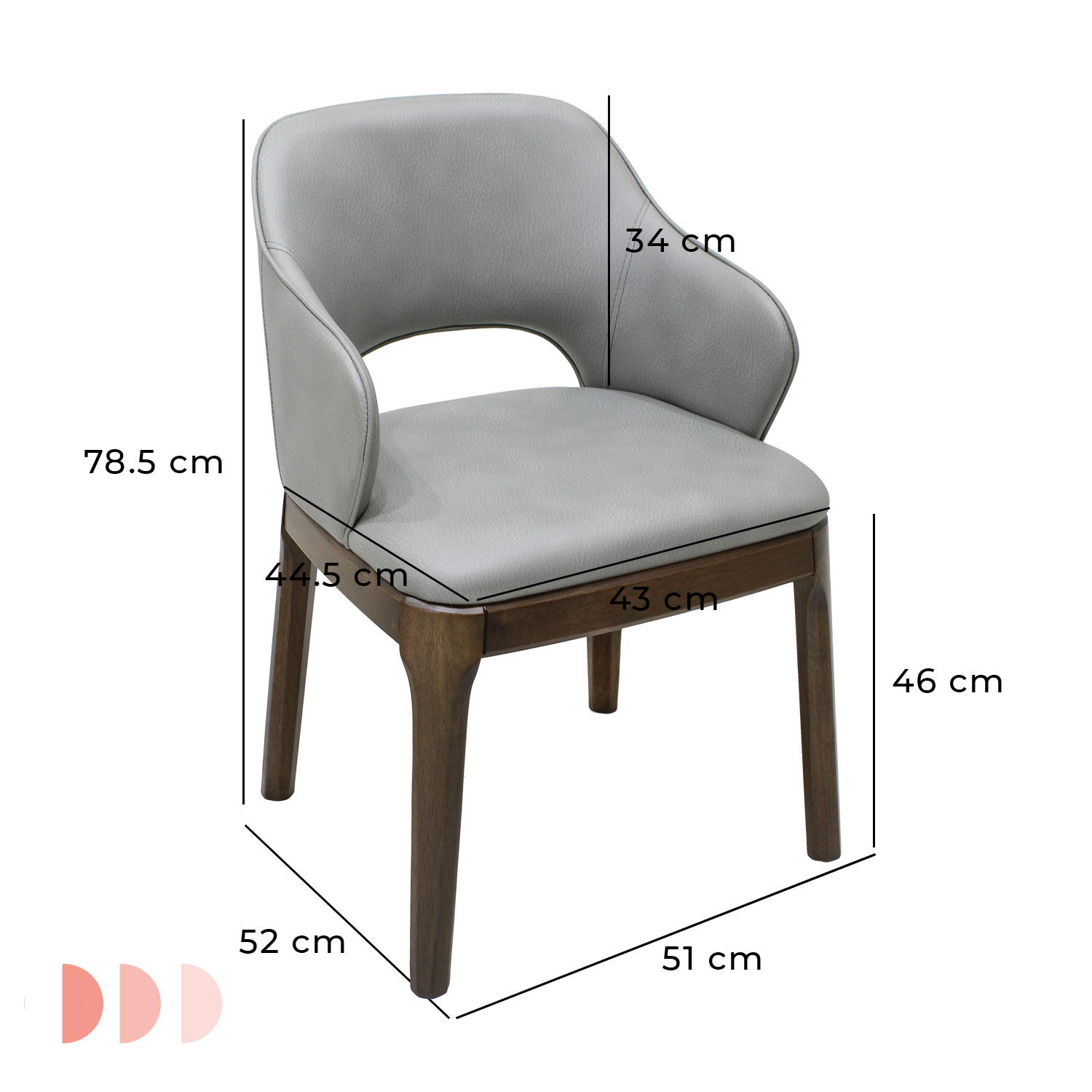 Foto 7 | Silla Mundo In Gris de 2 Piezas