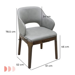 Foto 7 | Silla Mundo In Gris de 2 Piezas
