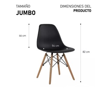 Foto 2 | Silla Xtellar Para Comedor/negocio Moderna Minimalista Color Negro