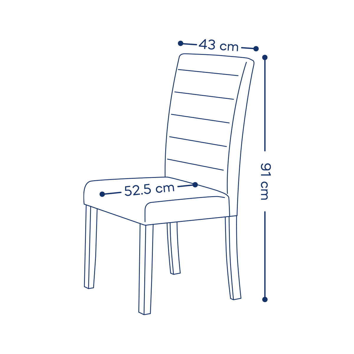 Foto 4 | Set De 2 Sillas Para Comedor Mobi Valencia Chesnut