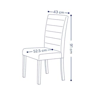 Foto 4 | Set De 2 Sillas Para Comedor Mobi Valencia Chesnut