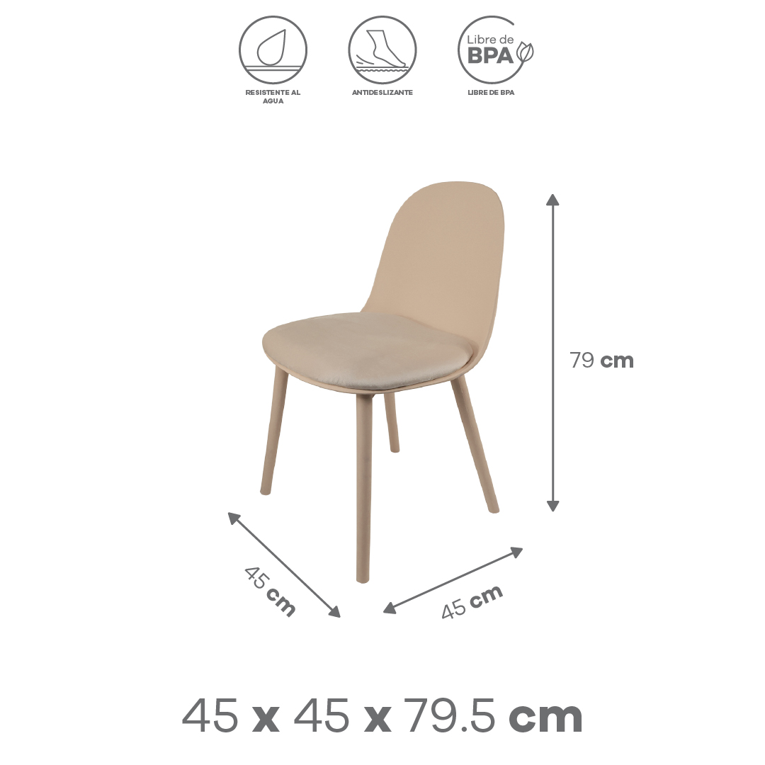 Foto 3 pulgar | Silla Ergonómica Café Pc022