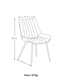 Foto 4 | Set De 2 Sillas Para Comedor Mobi Ava Negro