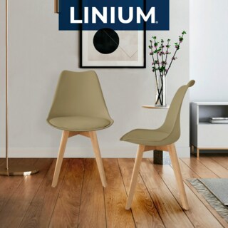Foto 3 | Silla Tulip Minimalista Moderna Comedor Acolchonada Color Moka