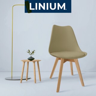 Foto 6 | Silla Tulip Minimalista Moderna Comedor Acolchonada Color Moka