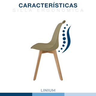 Foto 7 | Silla Tulip Minimalista Moderna Comedor Acolchonada Color Moka