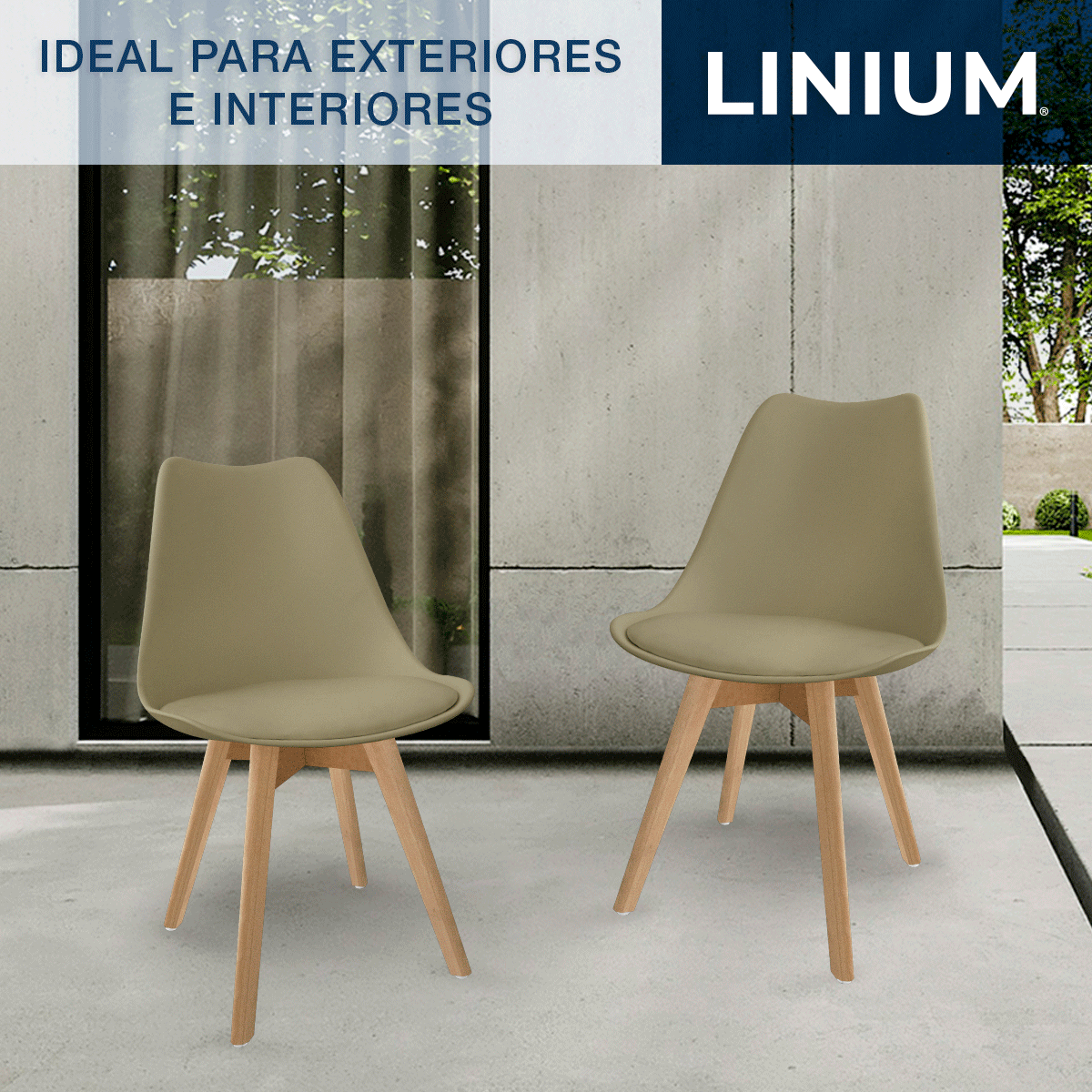 Foto 9 pulgar | Silla Tulip Minimalista Moderna Comedor Acolchonada Color Moka