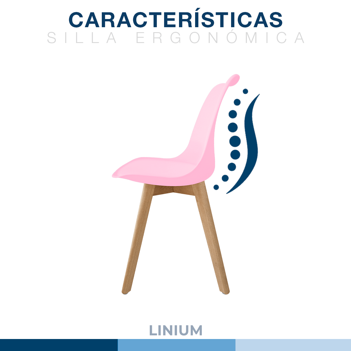 Foto 8 pulgar | Silla Tulip Minimalista Moderna Comedor Acolchonada Color Rosa