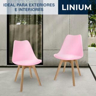 Foto 8 | Silla Tulip Minimalista Moderna Comedor Acolchonada Color Rosa