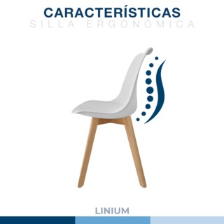 Foto 7 | Silla Tulip Minimalista Moderna Comedor Acolchonada Color Blanca