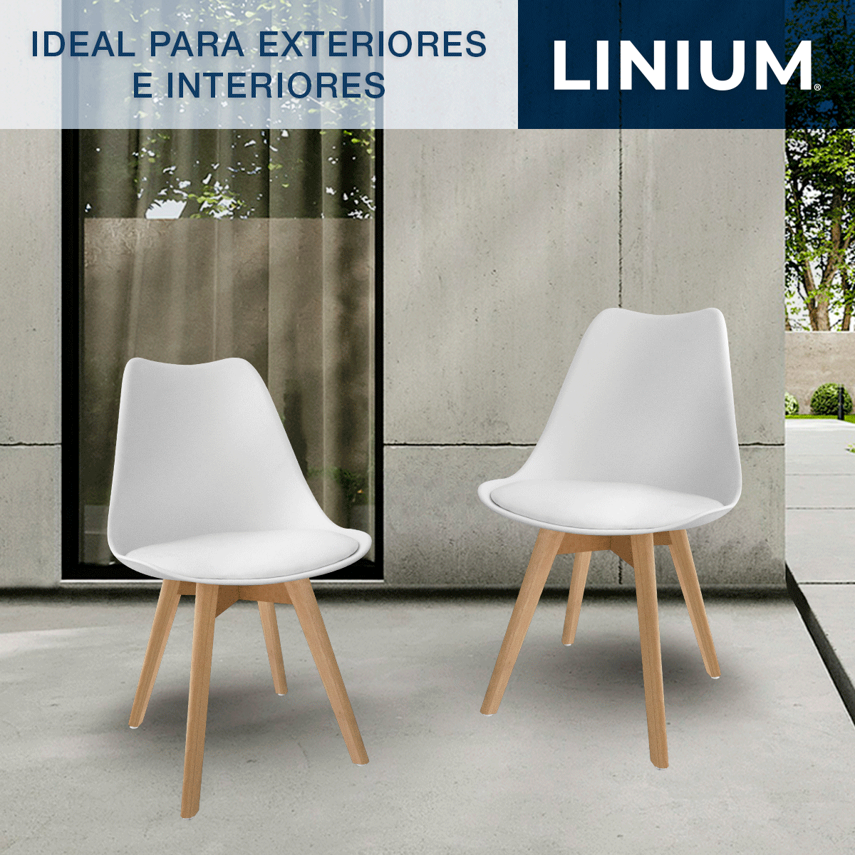 Foto 9 pulgar | Silla Tulip Minimalista Moderna Comedor Acolchonada Color Blanca