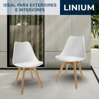 Foto 8 | Silla Tulip Minimalista Moderna Comedor Acolchonada Color Blanca