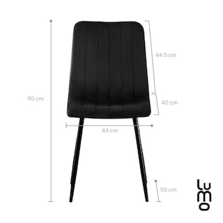 Foto 3 | Set 2 Sillas Comedor Velvet Tapizada Terciopelo Sala Eames