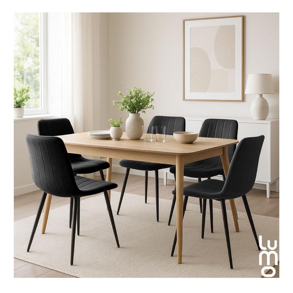 Foto 5 | Set 2 Sillas Comedor Velvet Tapizada Terciopelo Sala Eames