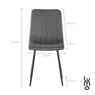 Foto 2 | Set 2 Sillas Comedor Velvet Tapizada Terciopelo Sala Eames