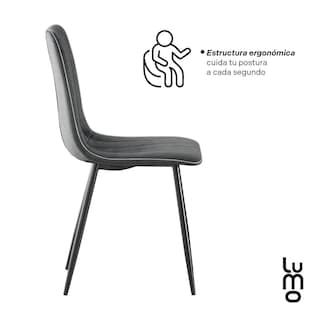 Foto 4 | Set 2 Sillas Comedor Velvet Tapizada Terciopelo Sala Eames
