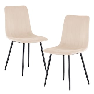 Foto 1 | Set 2 Sillas Comedor Velvet Tapizada Terciopelo Sala Eames