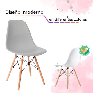 Foto 3 | Set De 4 Sillas Estilo Eames Comedor Moderna Komfort