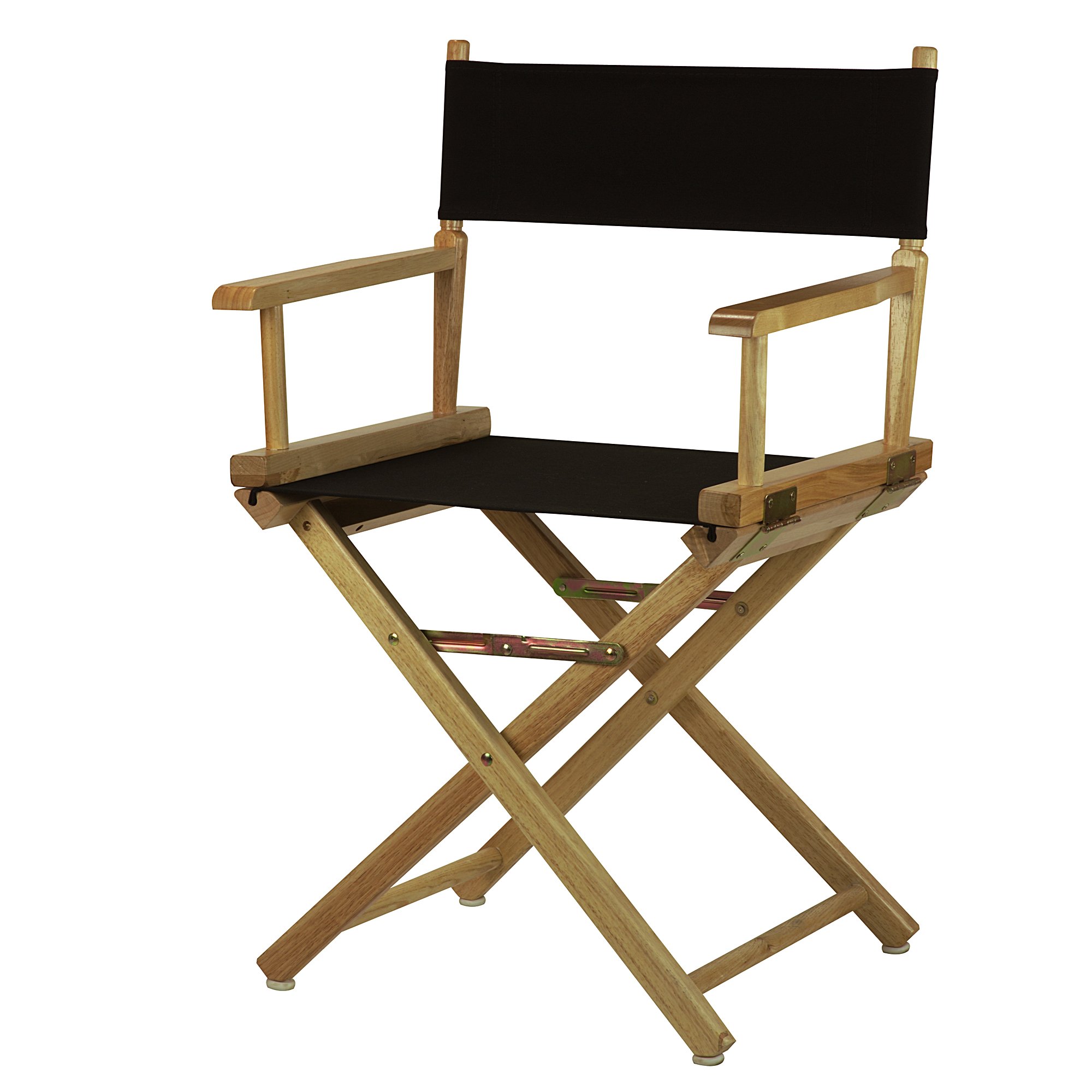 Foto 1 | Silla Casual Home Director's 18 Con Estructura Natural De Lona Negra - Venta Internacional.