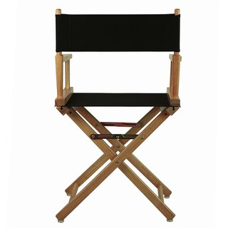 Foto 3 | Silla Casual Home Director's 18 Con Estructura Natural De Lona Negra - Venta Internacional.