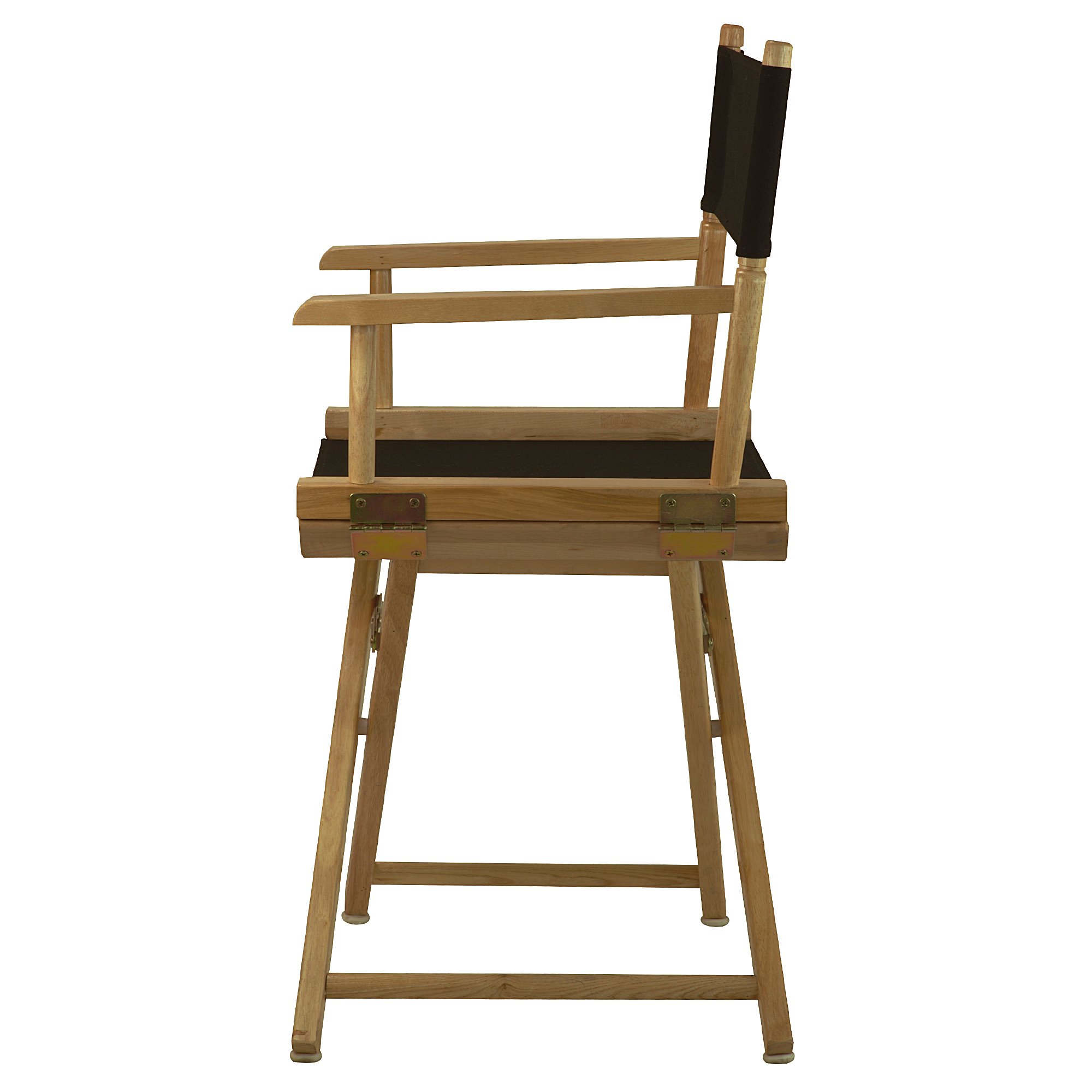 Foto 4 | Silla Casual Home Director's 18 Con Estructura Natural De Lona Negra - Venta Internacional.