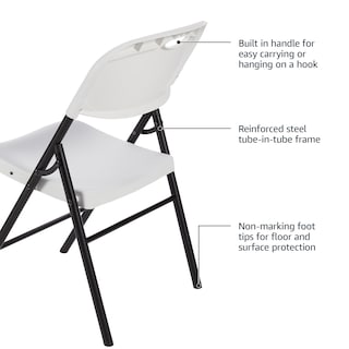Foto 3 | Silla Plegable Amazon Basics, Portátil, Plegable, De Plástico, Paquete De 2 - Venta Internacional.