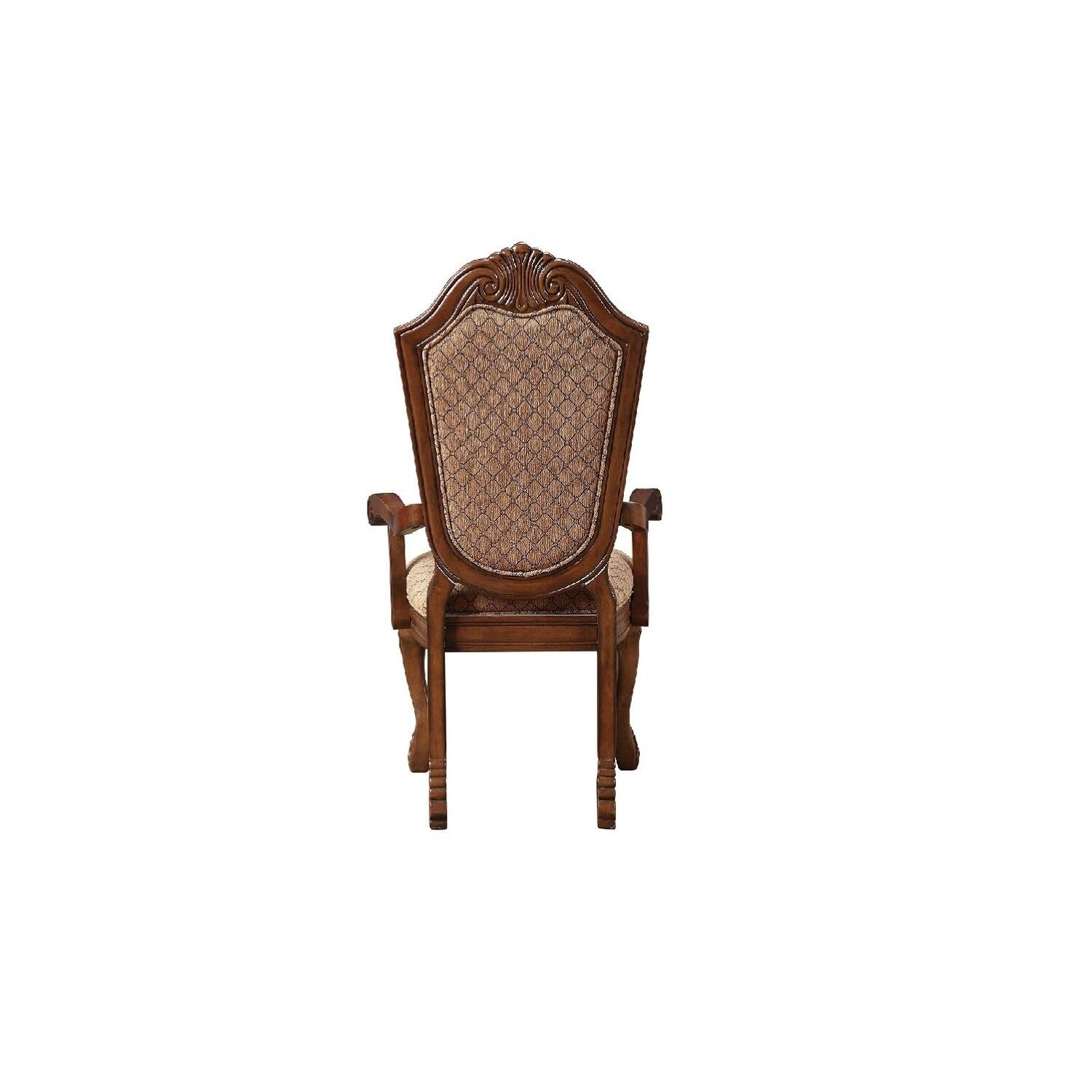 Foto 5 pulgar | Silla Arm Sillón Acme Arm De Tela Y Acabado En Cerezo - Venta Internacional.