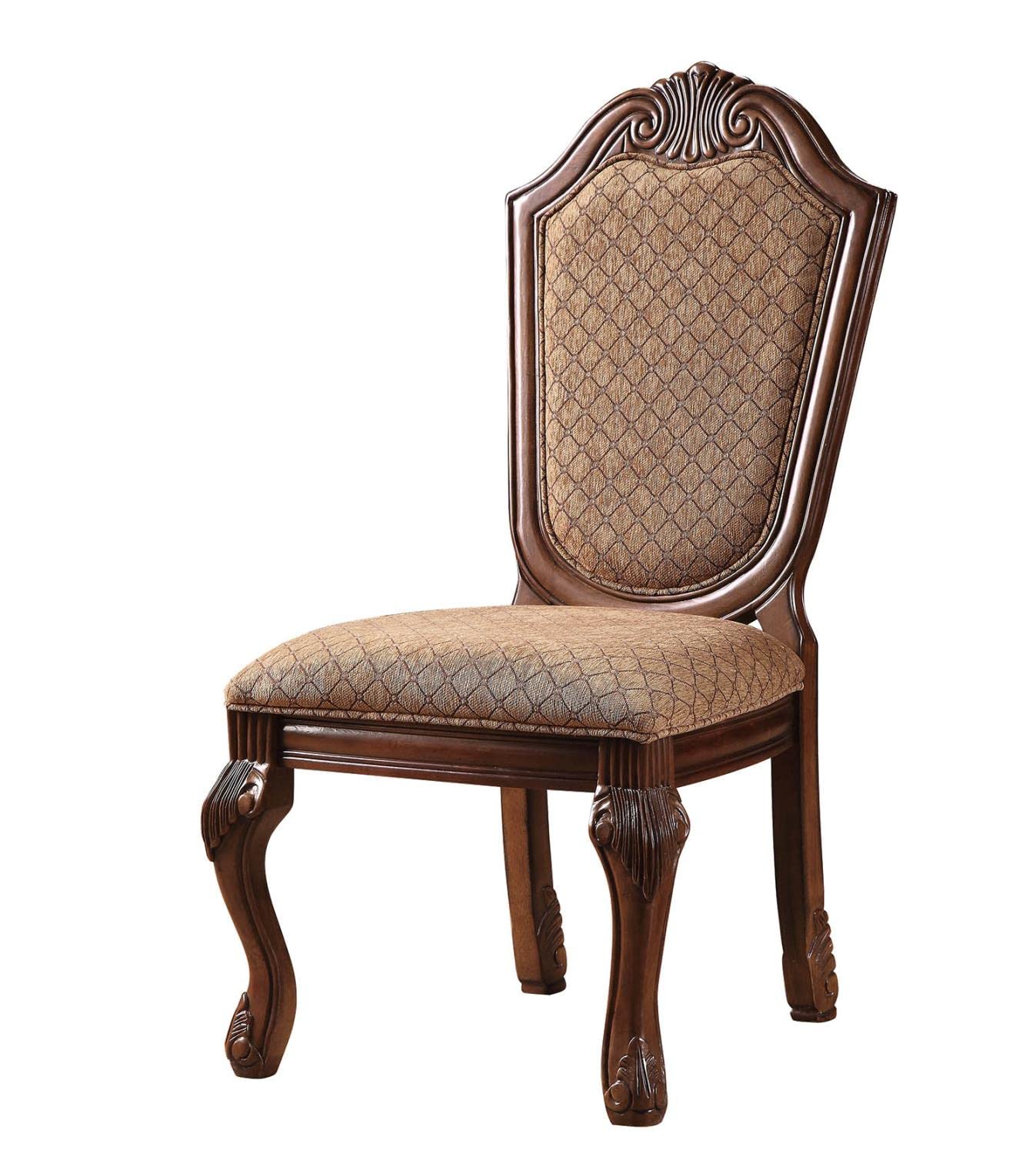 Foto 2 | Silla Auxiliar Chateau De Ville De Acme Furniture, Juego De 2 Unidades De Tela - Venta Internacional.