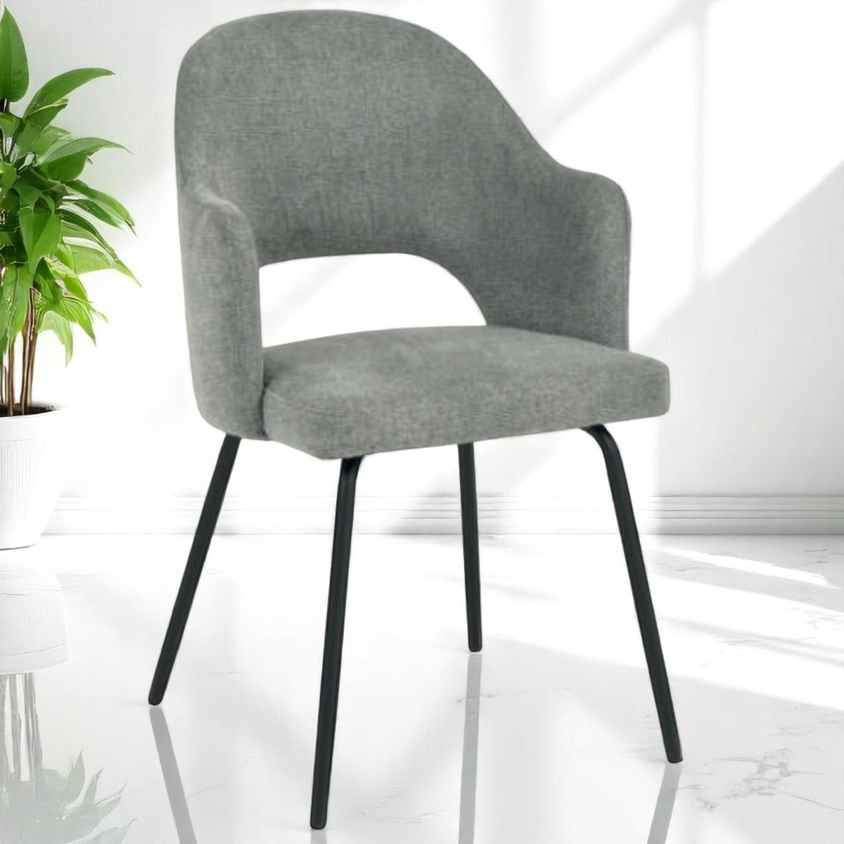 Foto 4 pulgar | Silla Ronie Gris
