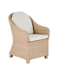 Foto 1 | Naterial Sillón Tipo Ratán Con Cojín Y Descansabrazos Aptos Para Exterior, Modelo Medena