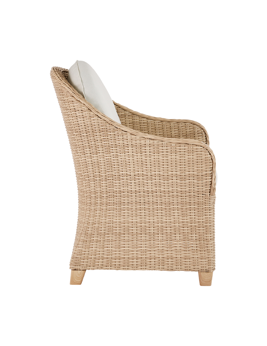 Foto 4 pulgar | Naterial Sillón Tipo Ratán Con Cojín Y Descansabrazos Aptos Para Exterior, Modelo Medena