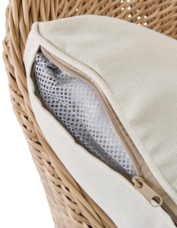 Foto 4 | Naterial Sillón Tipo Ratán Con Cojín Y Descansabrazos Aptos Para Exterior, Modelo Medena