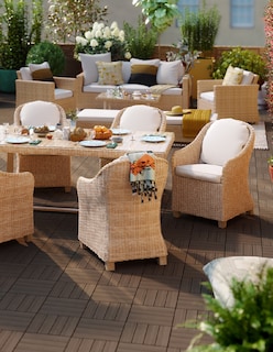 Foto 7 | Naterial Sillón Tipo Ratán Con Cojín Y Descansabrazos Aptos Para Exterior, Modelo Medena