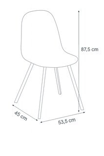 Foto 4 | Silla Eliana Gris