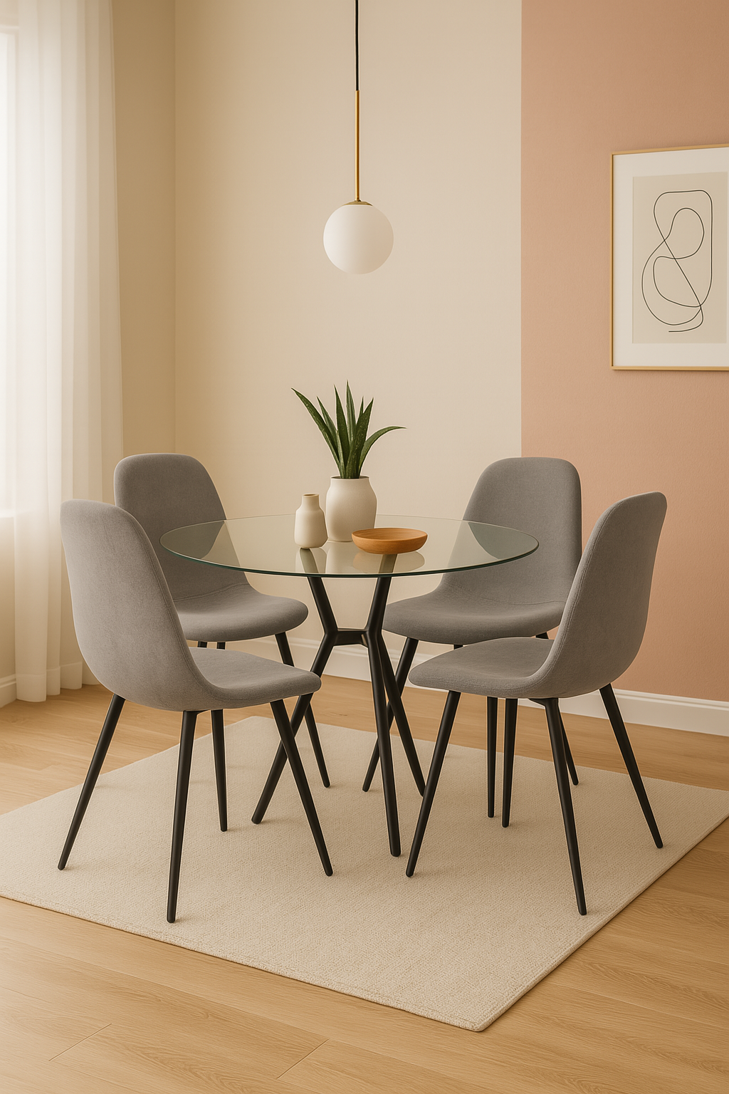 Foto 6 pulgar | Silla Eliana Gris