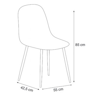 Foto 5 | Silla Alana Gris