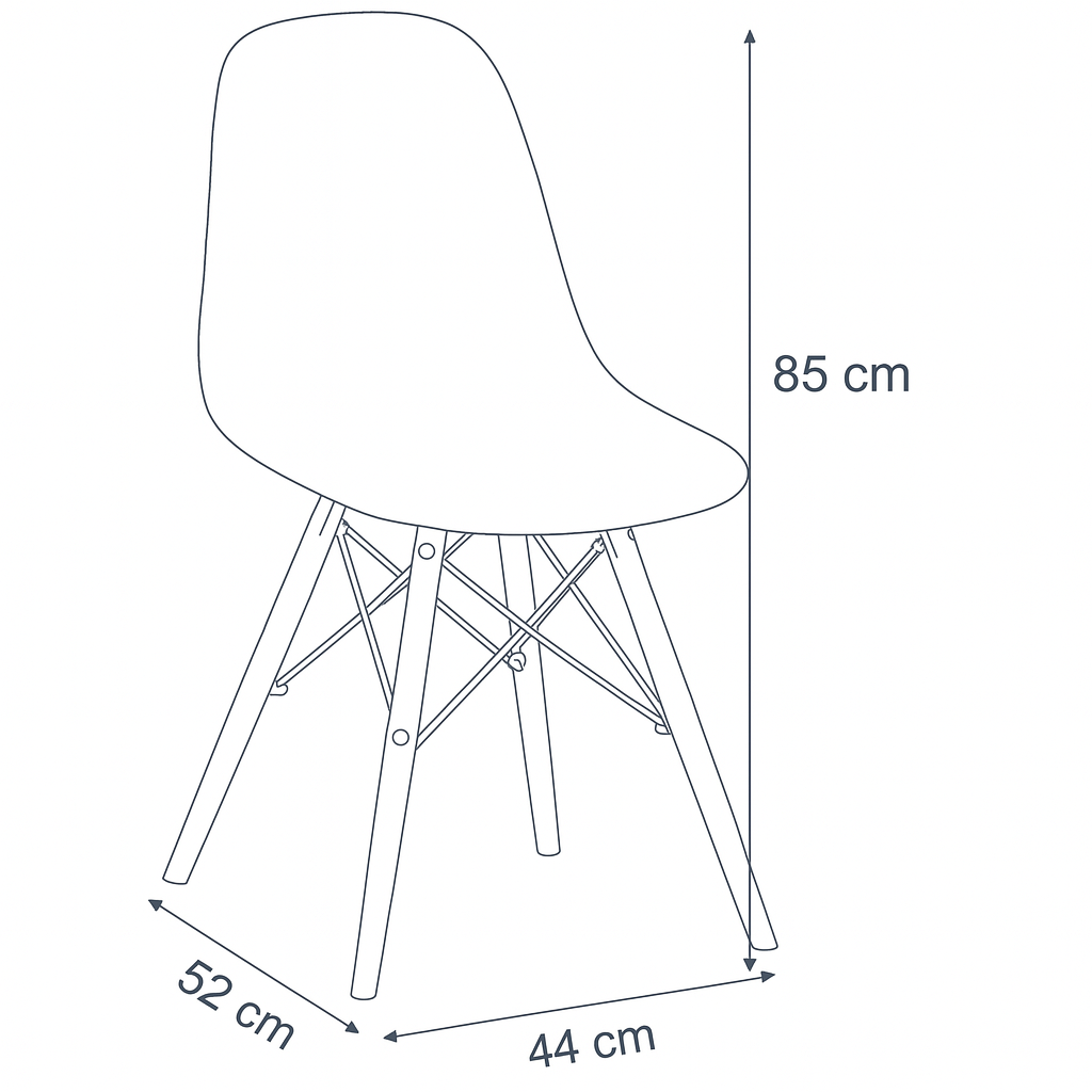 Foto 5 pulgar | Silla Yrak Nogal