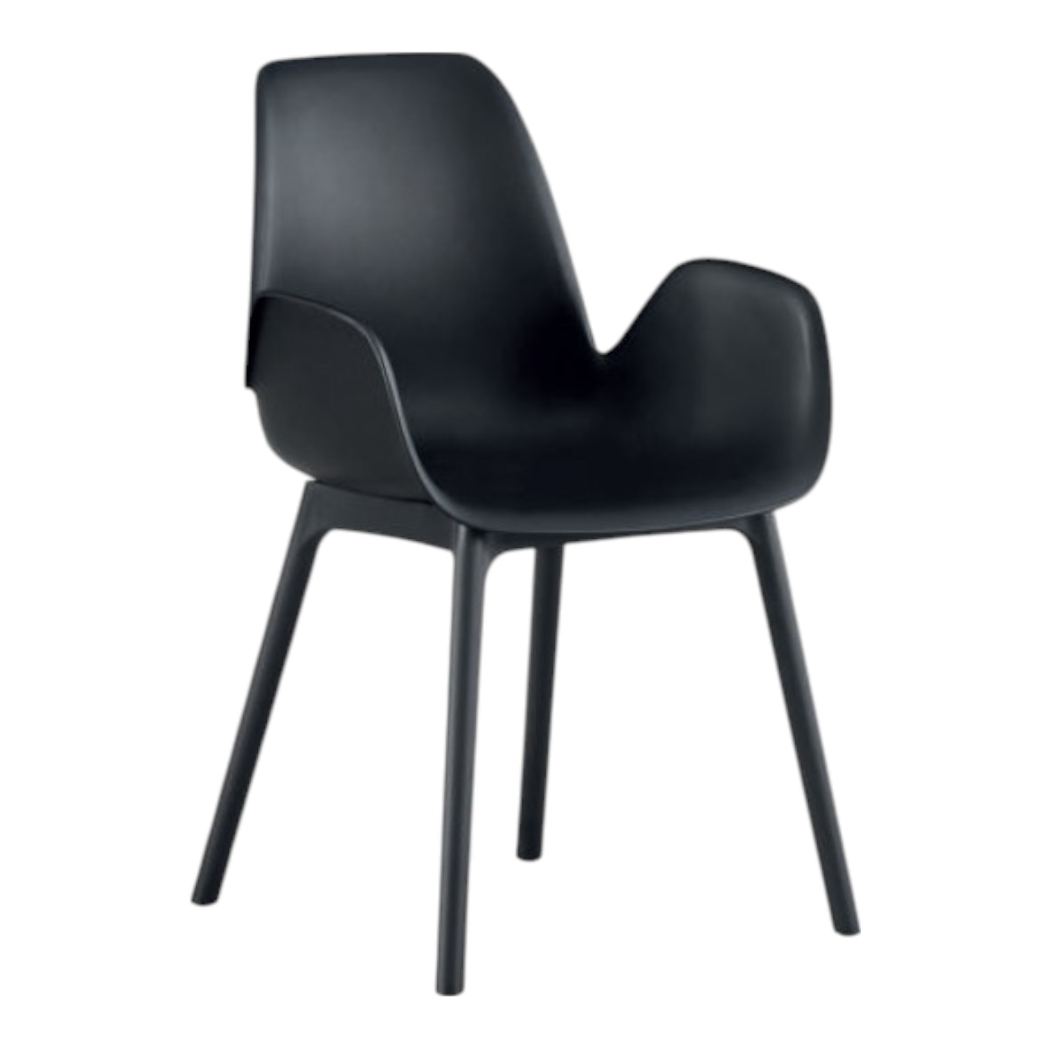 Silla Eva Negra Pvc
